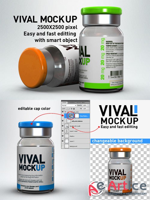 CreativeMarket - Vival Mock Up