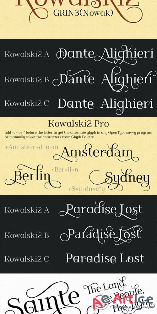 Kowalski2 Font Family