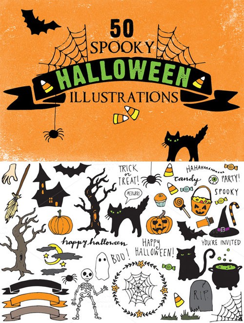 Spooky Halloween Vector Pack