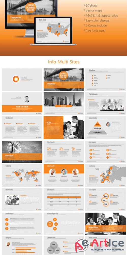 CreativeMarket - Solaries Powerpoint Template