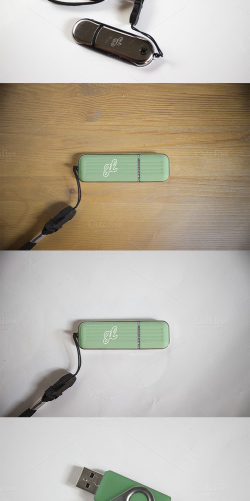 3 PenDrive Mockups