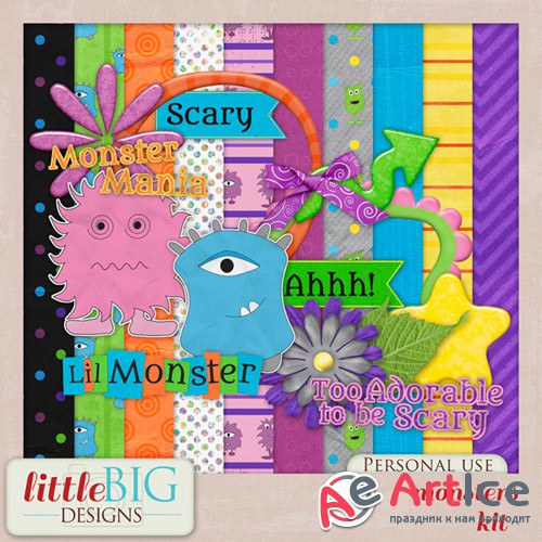 Scrap - Monsters PNG and JPG