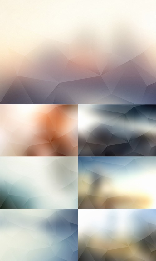 Polygon Backgrounds Set