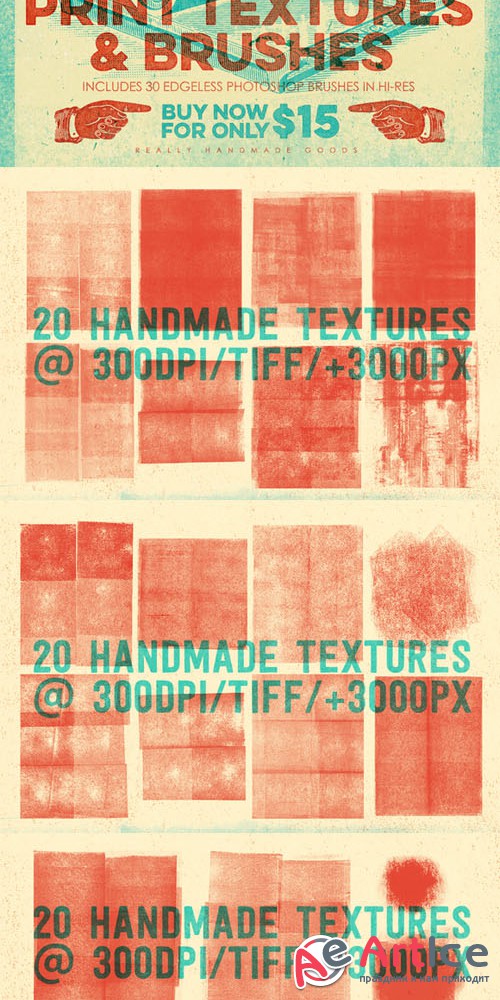 CreativeMarket - Letterpress & Dry-Ink Print Textures