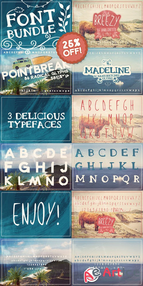 CreativeMarket - Layerform Font Bundle