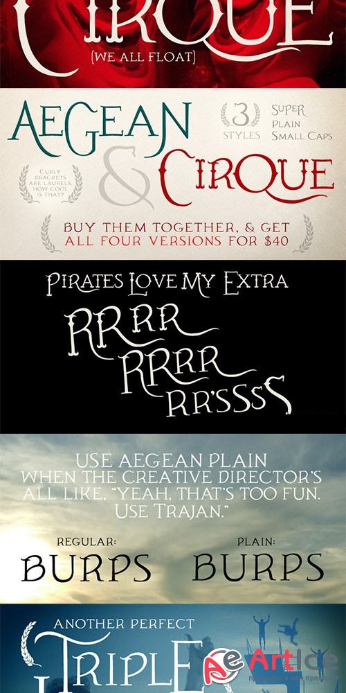 Aegean Font Family