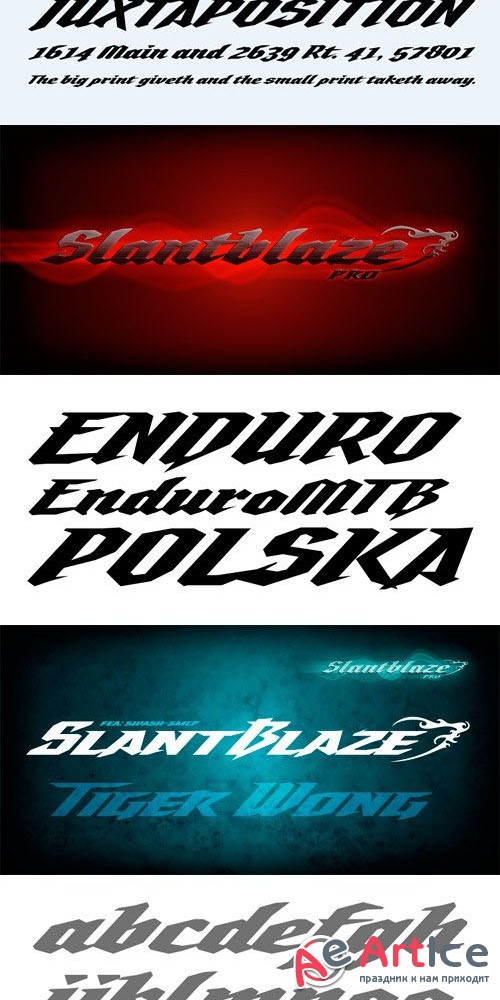 Slantblaze Pro Font Family