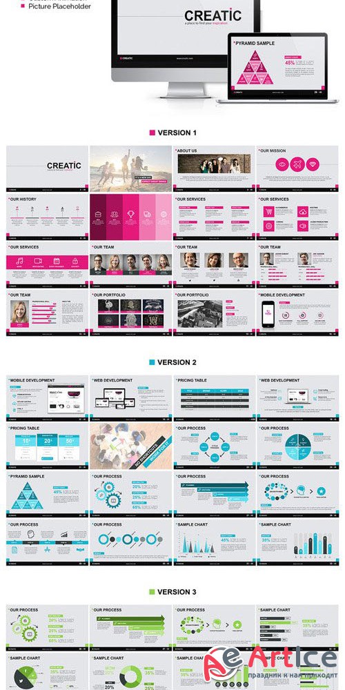 Creatic - Powerpoint Template - CreativeMarket