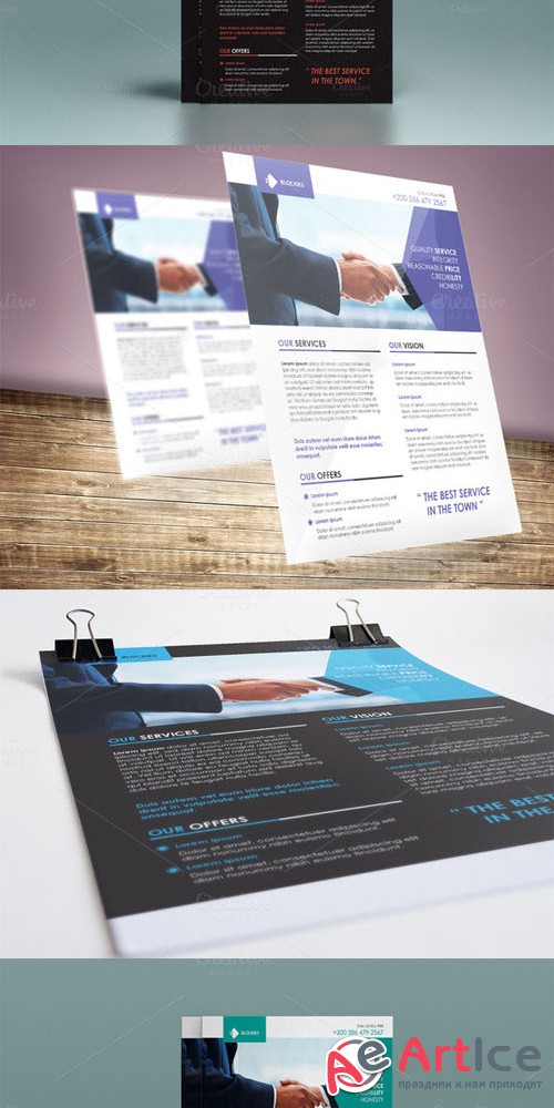 Exclusive Corporate Flyer Template - CreativeMarket