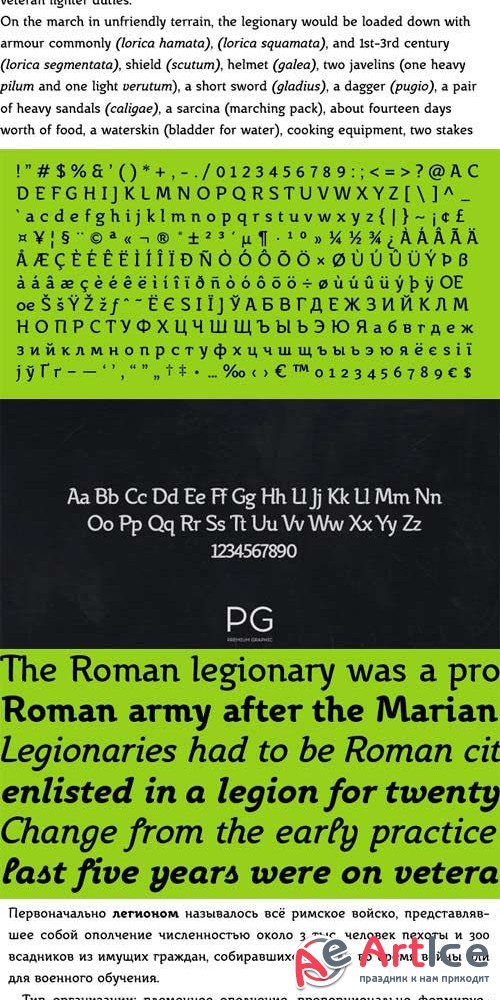 Legionary Font Family