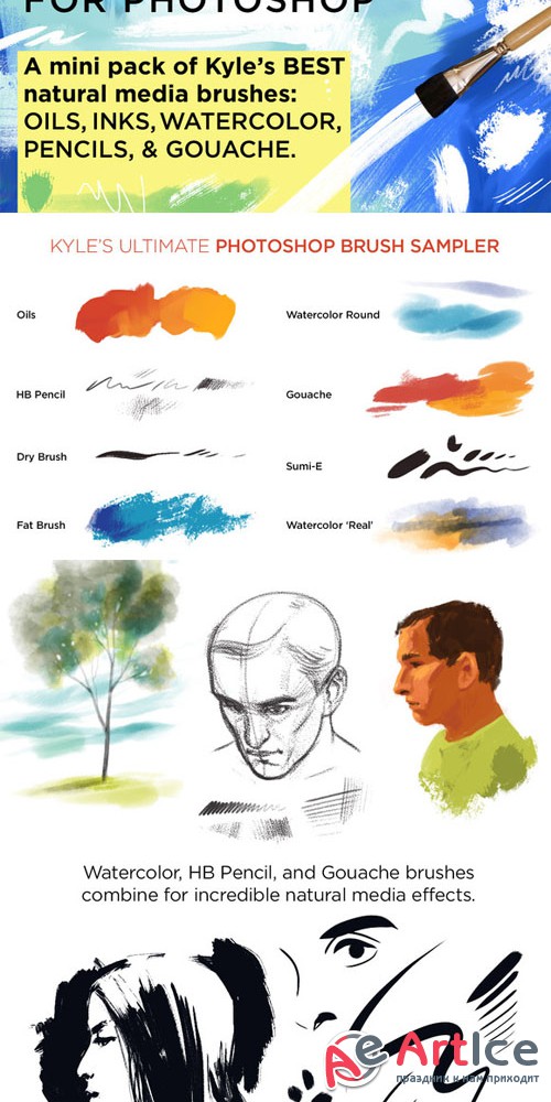 CreativeMarket - Kyle's Photoshop Brush Mini Pack