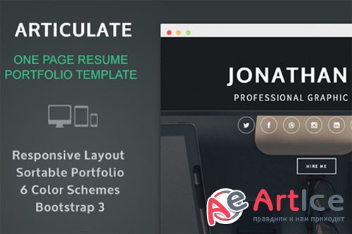 CreativeMarket - Articulate: Resume Portfolio