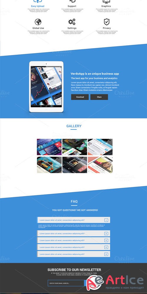 CreativeMarket - Verdo - Creative Landing Page