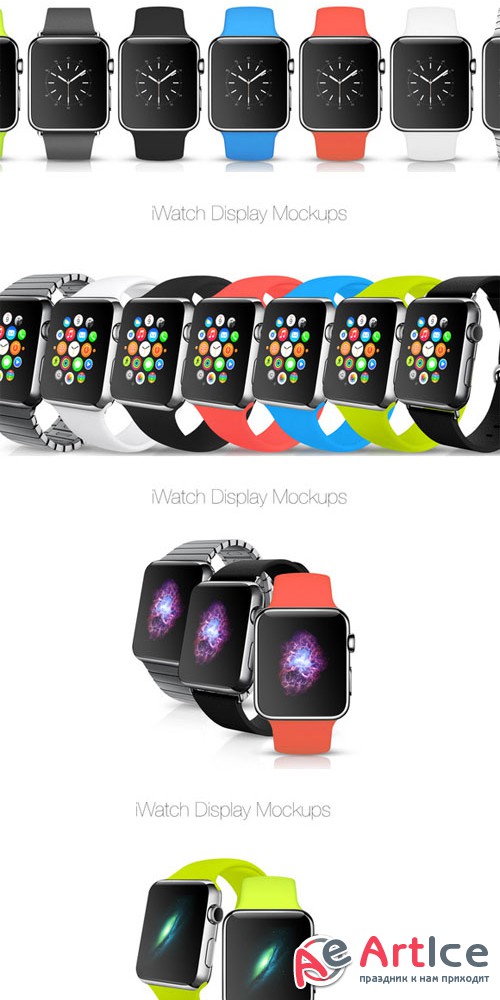 CreativeMarket - iWatch Display Mockups