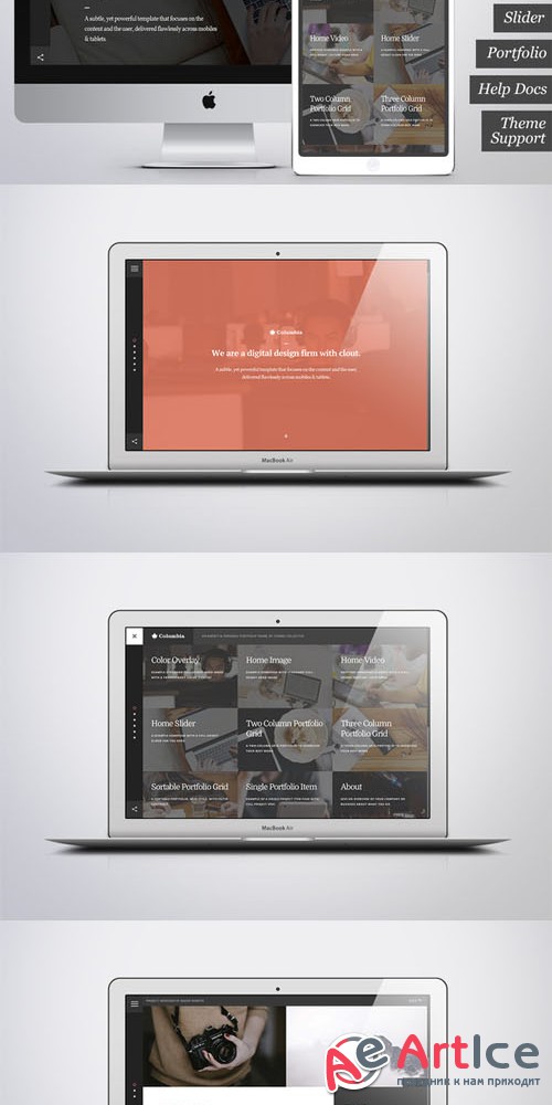 CreativeMarket - Columbia - Creative Bootstrap Theme