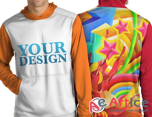 CreativeMarket - Men's Hoodie Mockup 103507