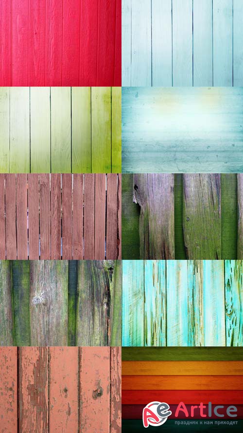 Painted Wooden Textures JPG