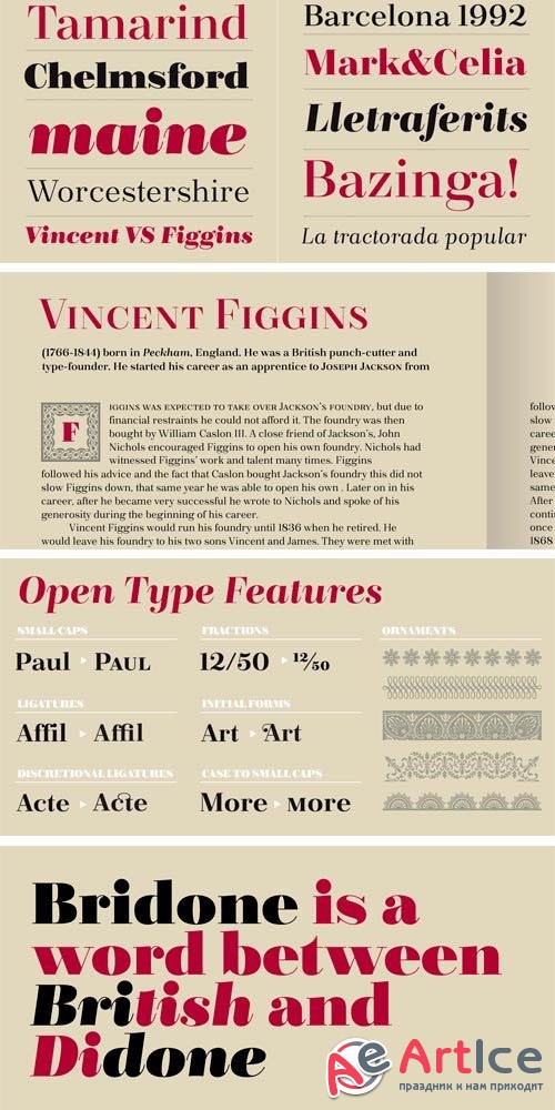 Bridone Font Family