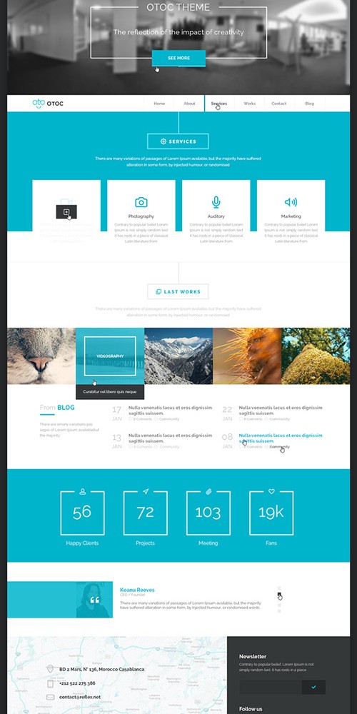 Flat Style Theme PSD