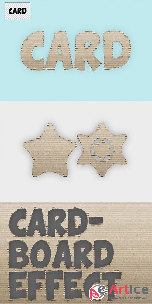 Cardboard Effect Action - CreativeMarket