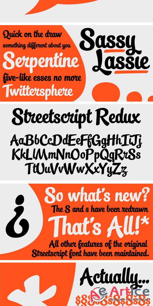 Streetscript Redux Font Family