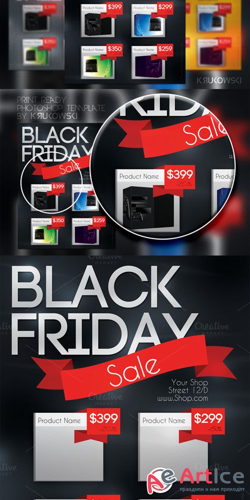 CreativeMarket - Black Friday Sale Flyer