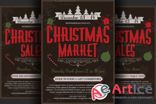 CreativeMarket - Christmas Event Flyer Poster