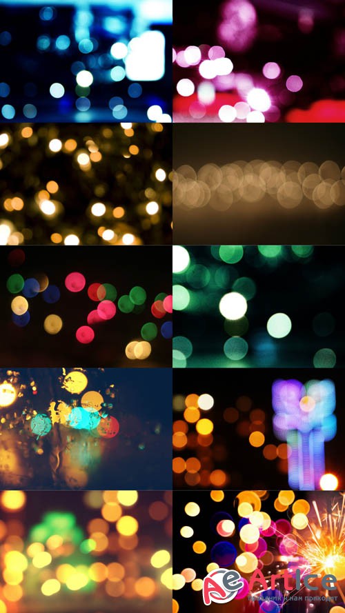 Bokeh Backgrounds Pack 3 JPG Files