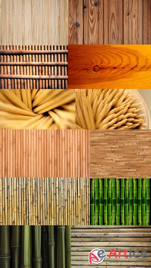 Wood and Bamboo Textures JPG Files