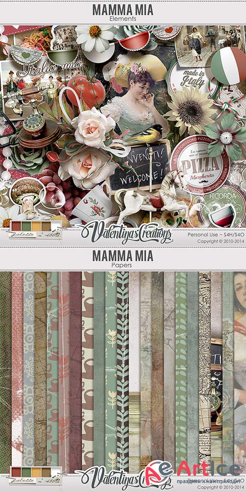 Scrap - Mamma Mia PNG and JPG