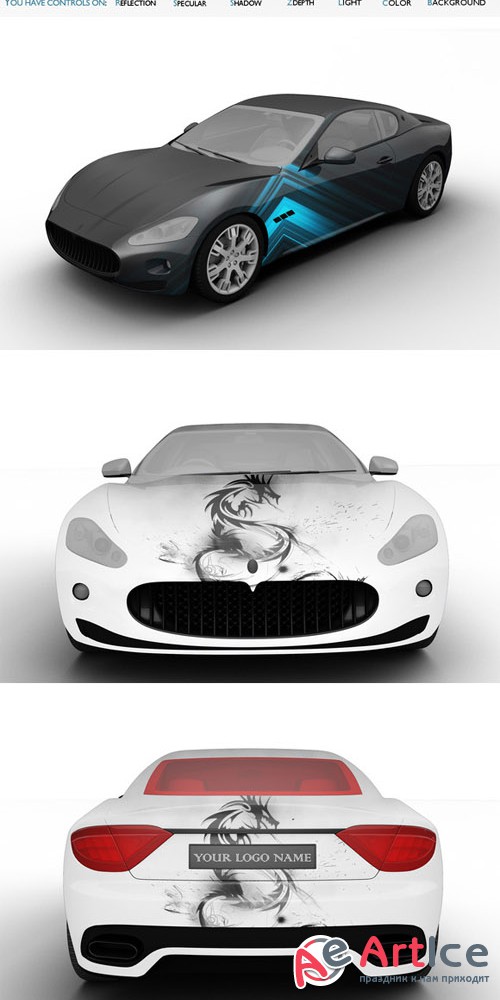 CreativeMarket - Car Mock-Up