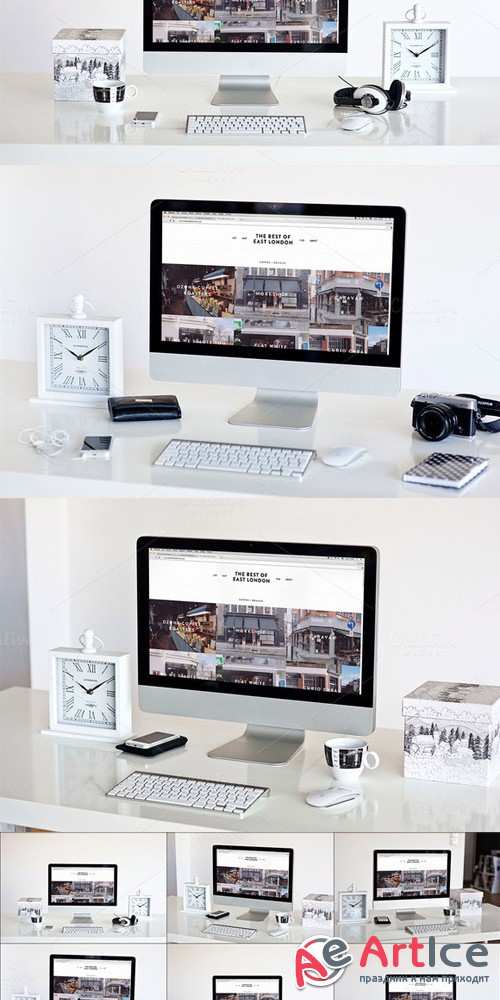 CreativeMarket - B&W 9 iMac photo mockups