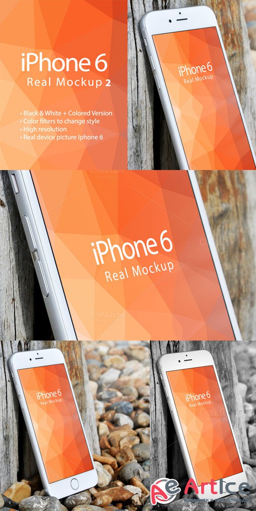 CreativeMarket - Mockup Iphone 6 Real Mockup 2