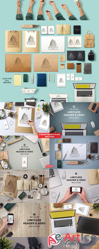 Art Equipments Scene Generator V2 - CreativeMarket