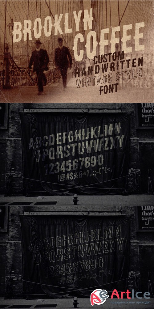 Creativemarket - Brooklyn Coffee Custom Font 63775