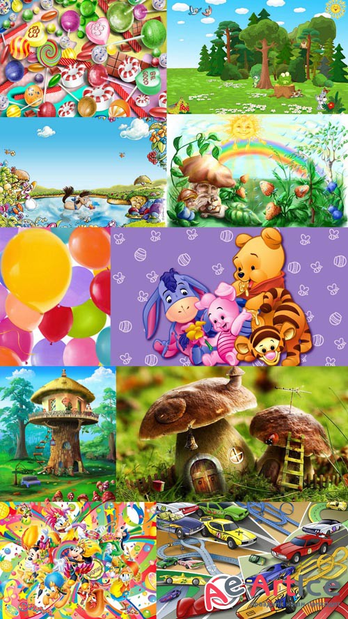 Children's Backgrounds JPG Files