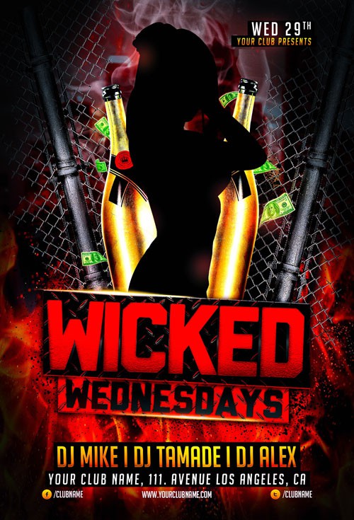 Wicked Wednesday Flyer Template