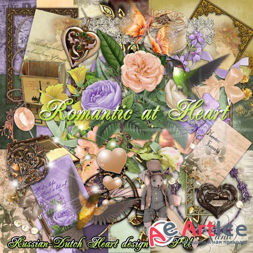 Scrap - Romantic at Heart PNG and JPG