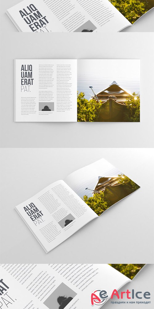 3 Magazine Mock-Up PSD Templates