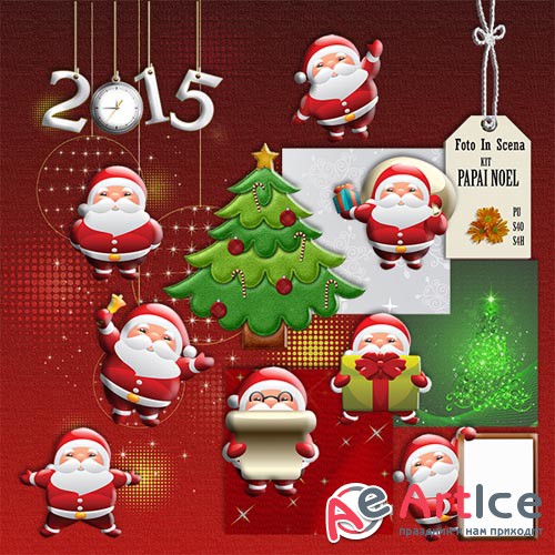 Scrap - Papai Noel PNG and JPG