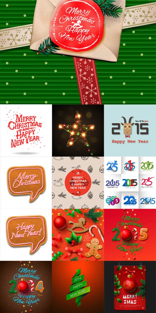 Vector Christmas Elements Set 1