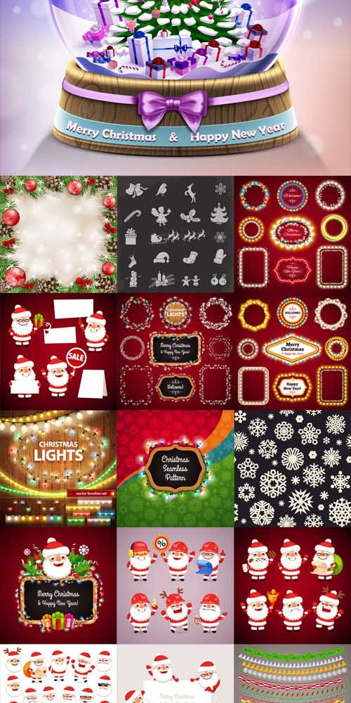 Vector Christmas Elements Set 2