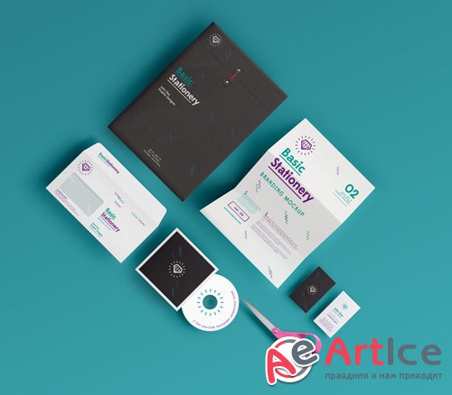 Basic Stationery Branding Vol 2 - PSD Elements