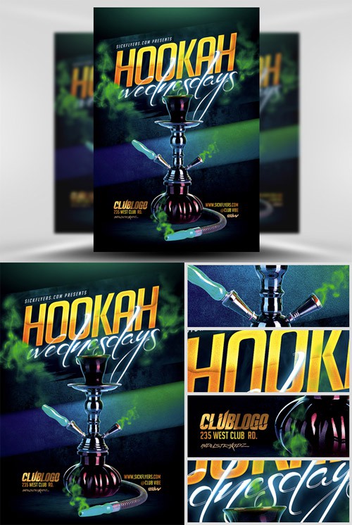 Hookah Wednesdays Flyer Template