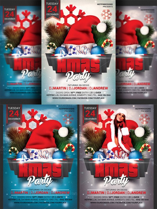 Christmas Party Flyer Template