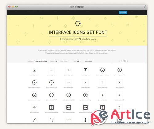 The Icons Font Set - Interface