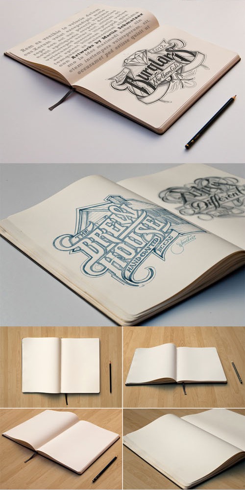 Sketch Book Mockups