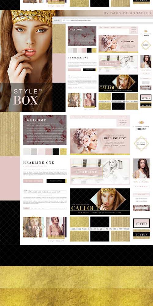 StyleBox Blog Graphics Website Kit 1