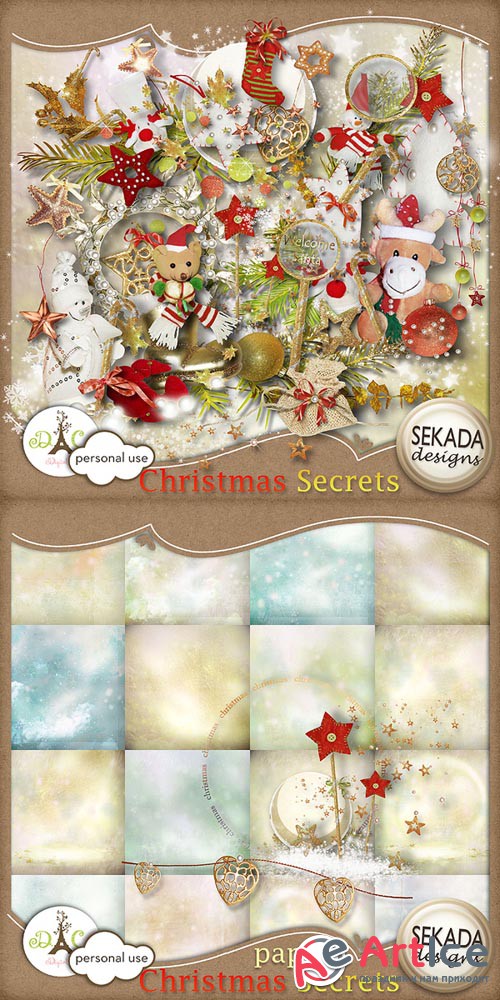 Scrap - hristmas Secrets PNG and JPG