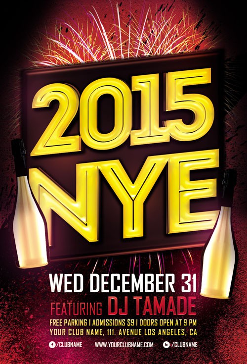 Flyer Template - NYE 2015